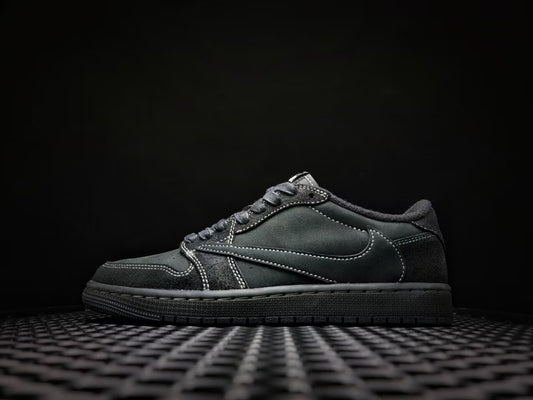 Travis Scott x Air Jordan 1 Low OG "Triple Black" phatom